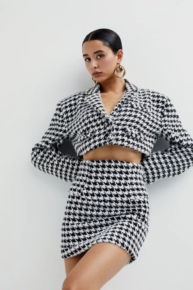 For Love and Lemons Tops Bonnie Cropped Blazer Black 8211 Women