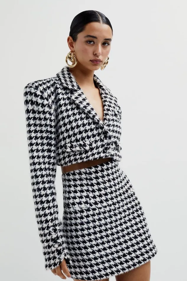 For Love and Lemons Tops Bonnie Cropped Blazer Black 8211 Women For Love and Lemons Tops Bonnie Cropped Blazer Black 8211 Women