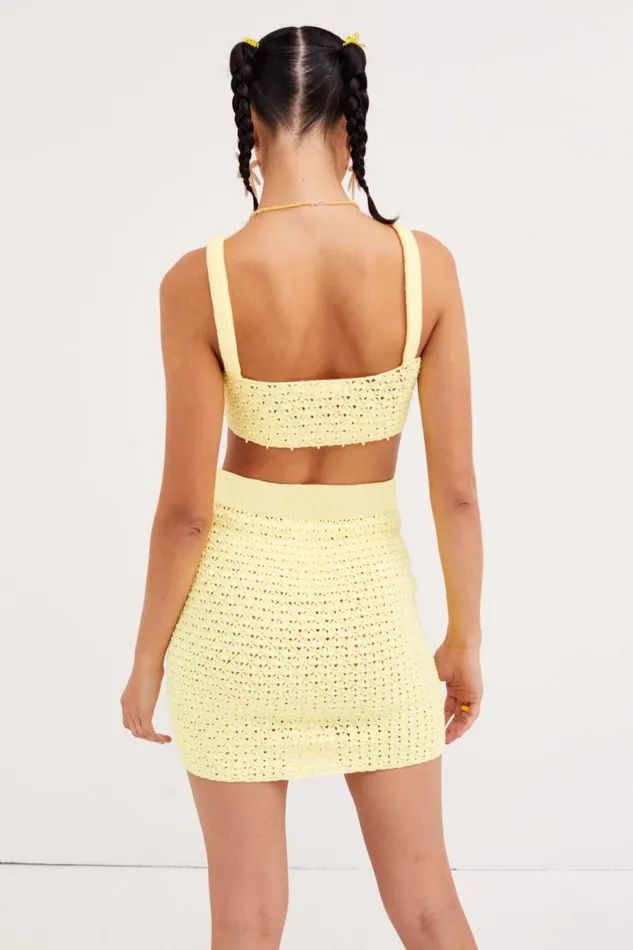 For Love and Lemons Tops Charlotte Bralette Top Yellow 8211 Women For Love and Lemons Tops Charlotte Bralette Top Yellow 8211 Women