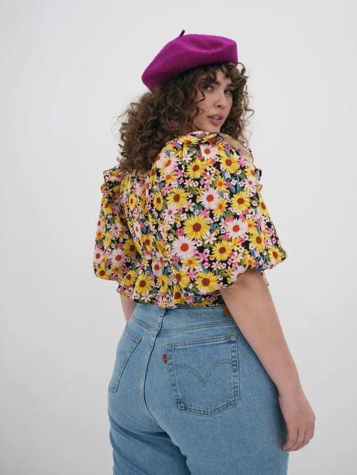 For Love and Lemons Tops Glenn Crop Top Yellow 8211 Women For Love and Lemons Tops Glenn Crop Top Yellow 8211 Women