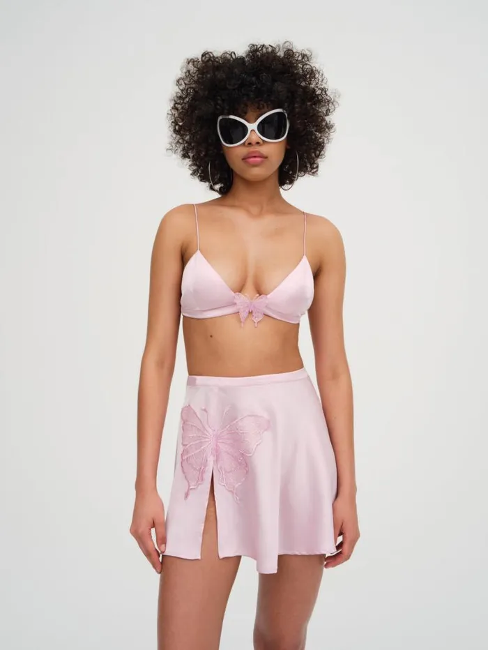 For Love and Lemons Tops Truette Bralette Top Pink 8211 Women For Love and Lemons Tops Truette Bralette Top Pink 8211 Women