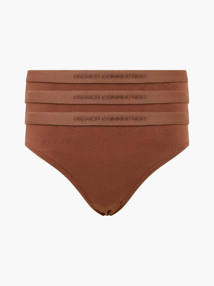 French Connection 3 Pack Connection Briefs Light Brownlight Brownlight Brown Women Underwear and Socks French Connection 3 Pack Connection Briefs Light Brownlight Brownlight Brown Women Underwear and Socks
