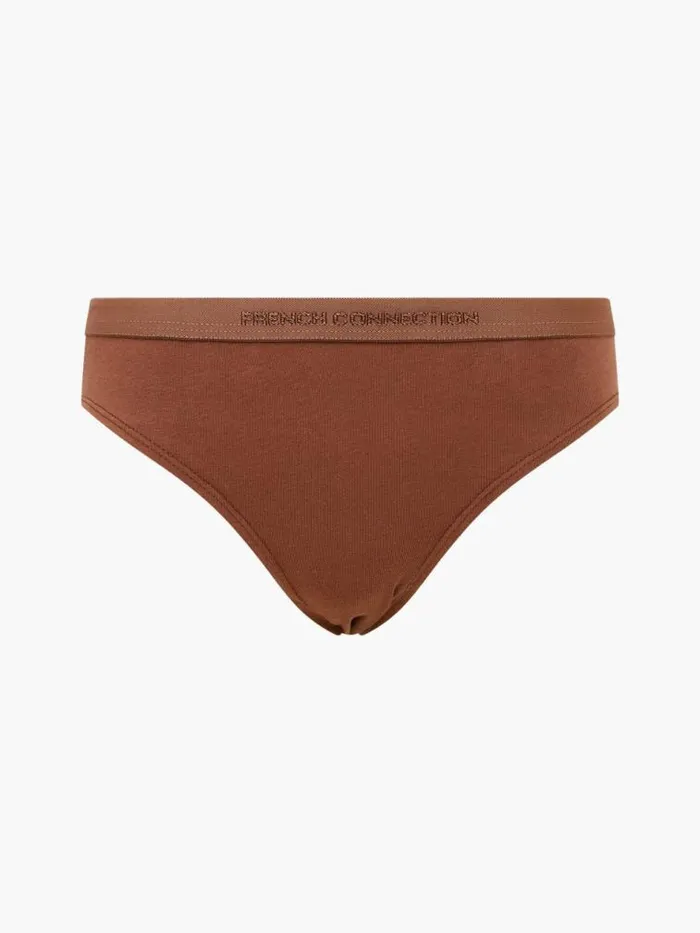 French Connection 3 Pack Connection Briefs Light Brownlight Brownlight Brown Women Underwear and Socks