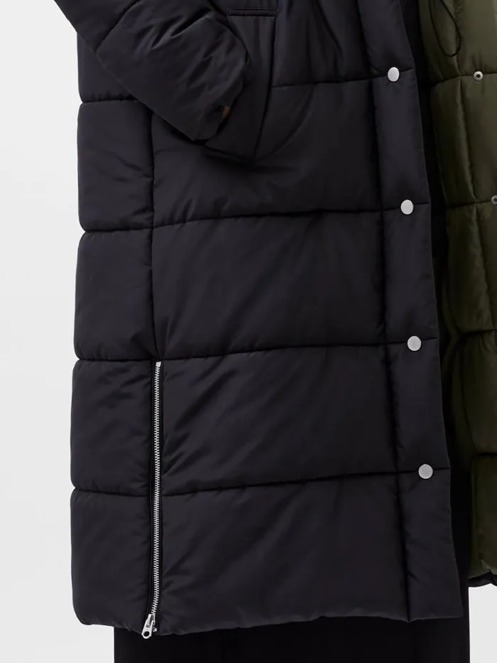 French Connection Auden Double Front Puffer Coat Blackouttarmac Khak Women Coats and Jackets