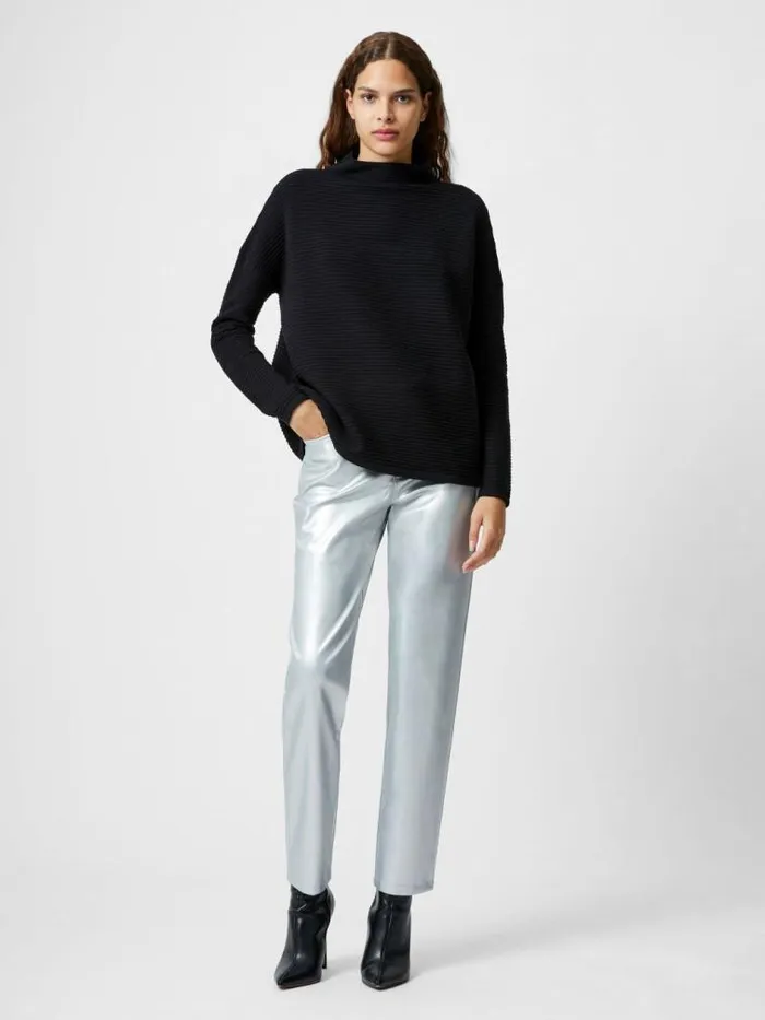 French Connection Babysoft Lena High Neck Jumper Black Women Jumpers and Cardigans