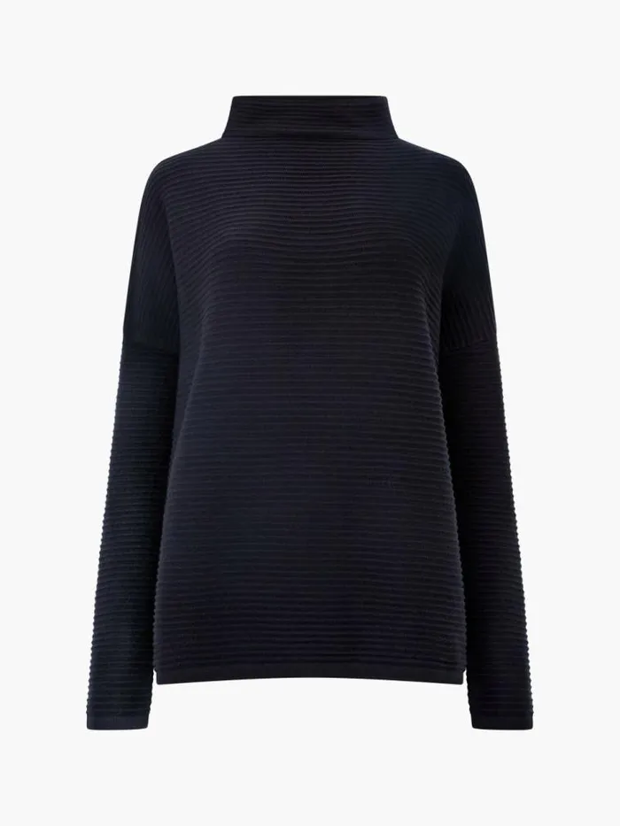 French Connection Babysoft Lena High Neck Jumper Black Women Jumpers and Cardigans