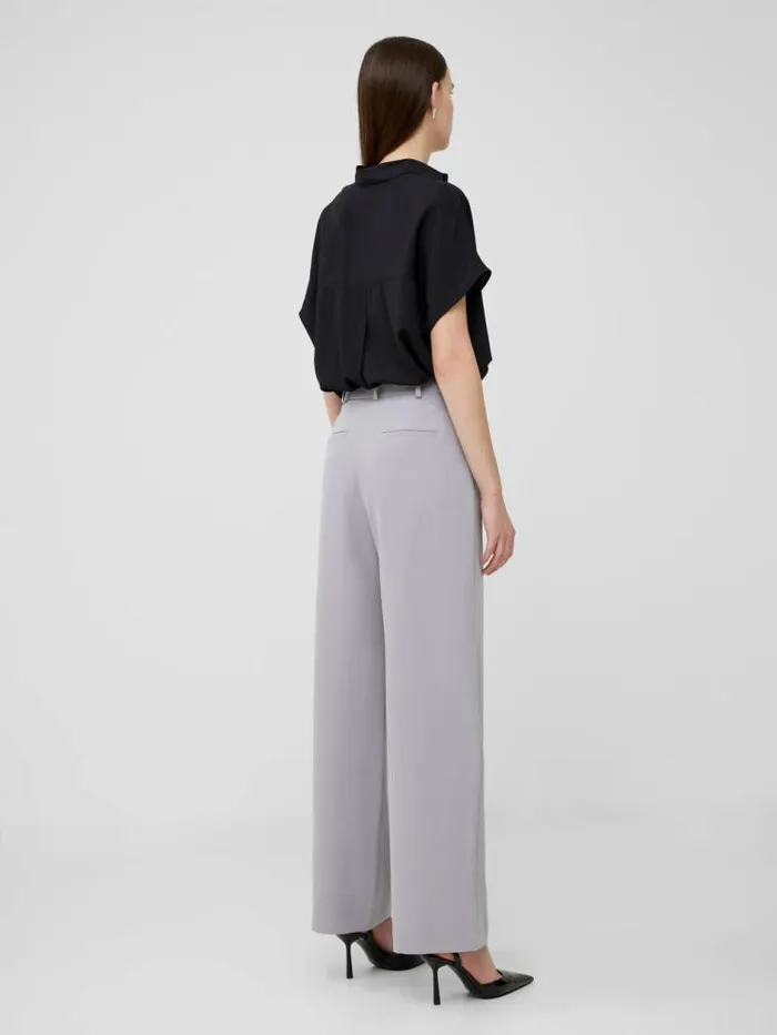 French Connection Echo Crepe Trousers Alloy Women Trousers