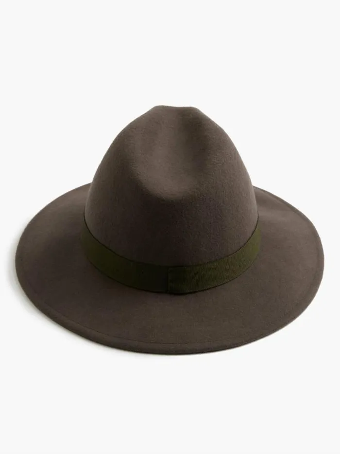 French Connection Felt Trilby Hat Grey Women Hats