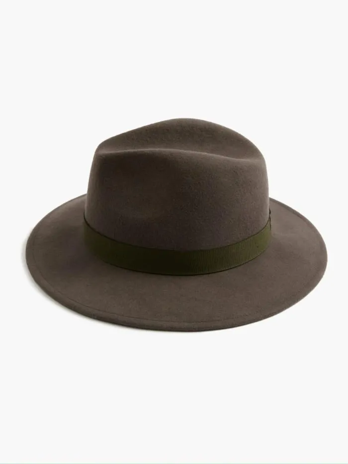 French Connection Felt Trilby Hat Grey Women Hats