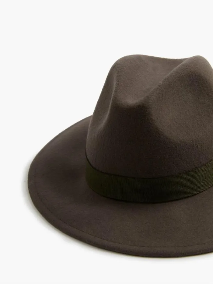 French Connection Felt Trilby Hat Grey Women Hats