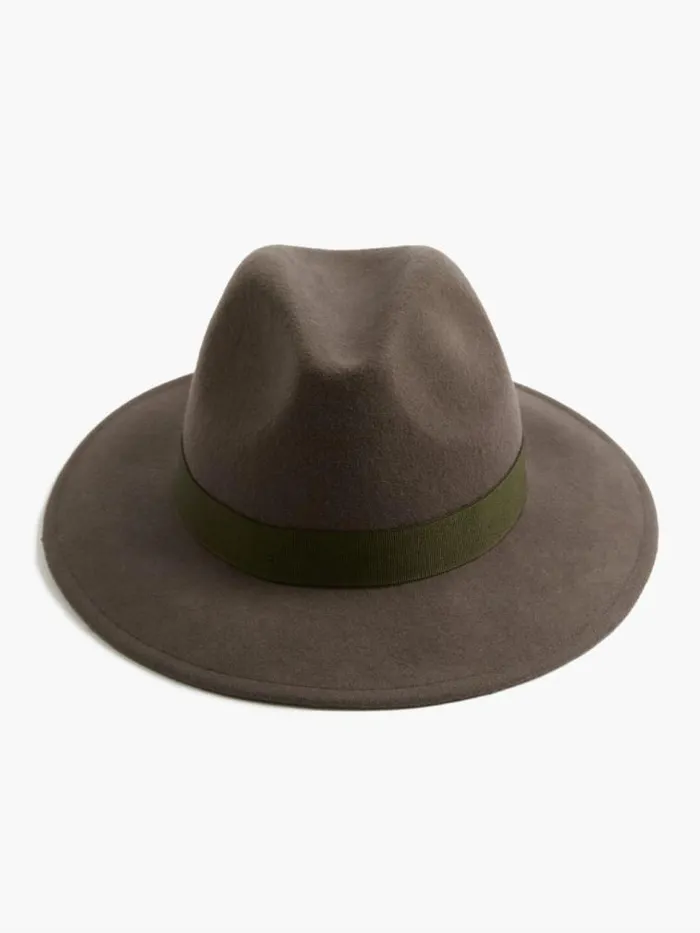French Connection Felt Trilby Hat Grey Women Hats