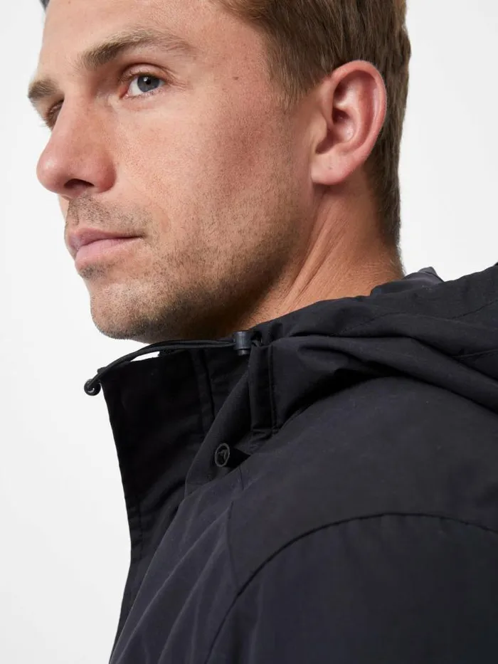 French Connection Hooded Jacket Marine Men Coats and Jackets