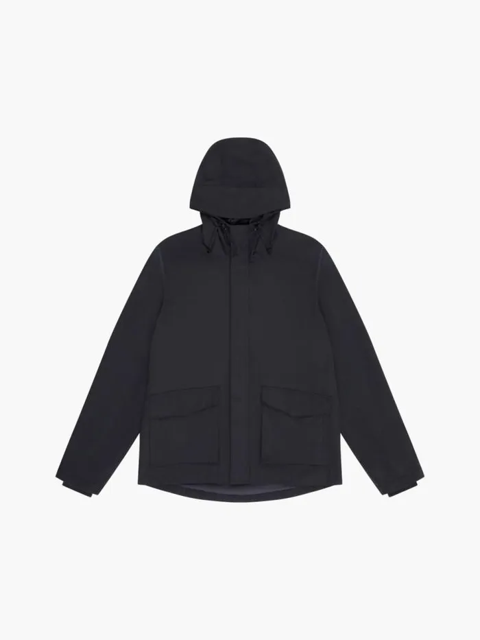French Connection Hooded Jacket Marine Men Coats and Jackets