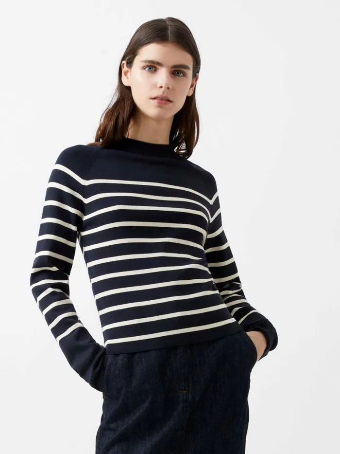 French Connection Milena Striped Jumper Marineclassic Cream Women Jumpers and Cardigans French Connection Milena Striped Jumper Marineclassic Cream Women Jumpers and Cardigans