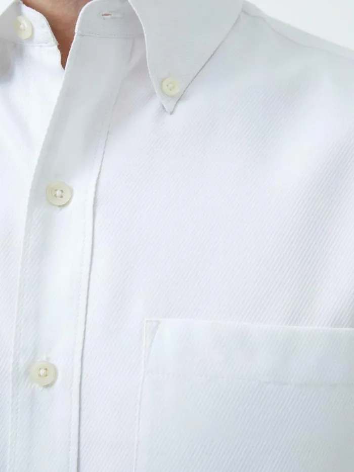 French Connection Regular Fit Twill Shirt White Men Shirts