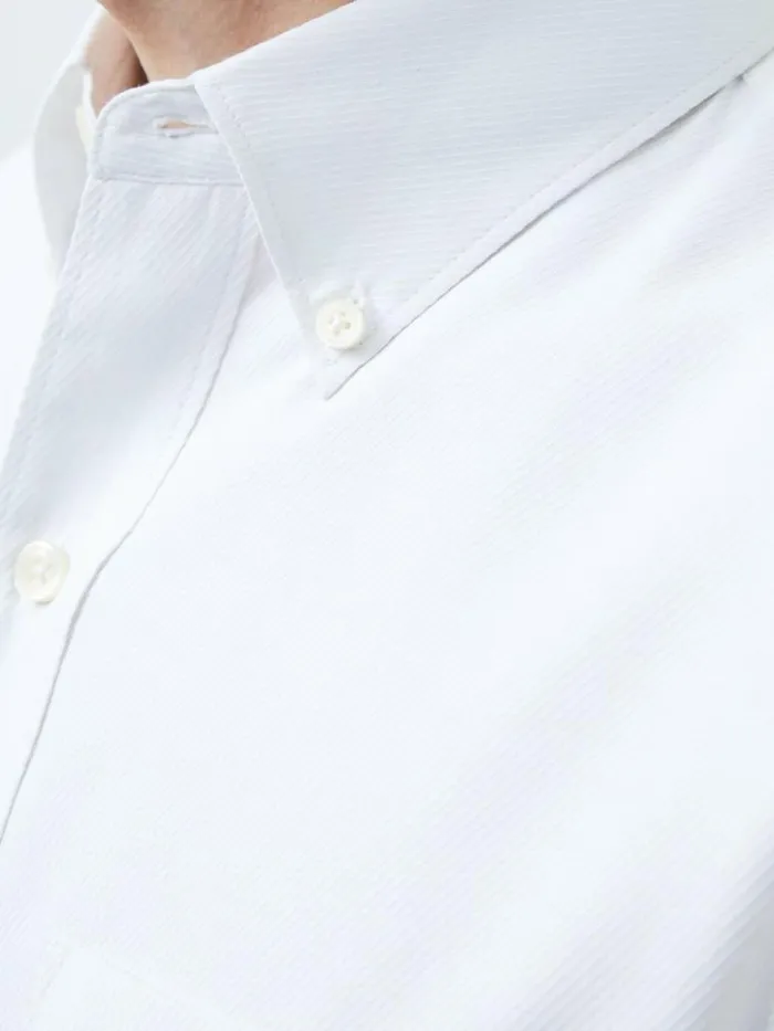French Connection Regular Fit Twill Shirt White Men Shirts