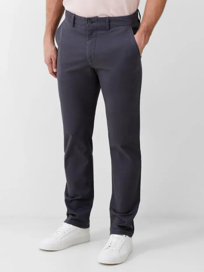 French Connection Stretch Chino Trousers Charcoal Men Trousers