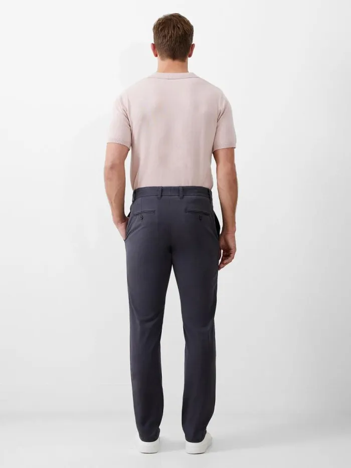 French Connection Stretch Chino Trousers Charcoal Men Trousers