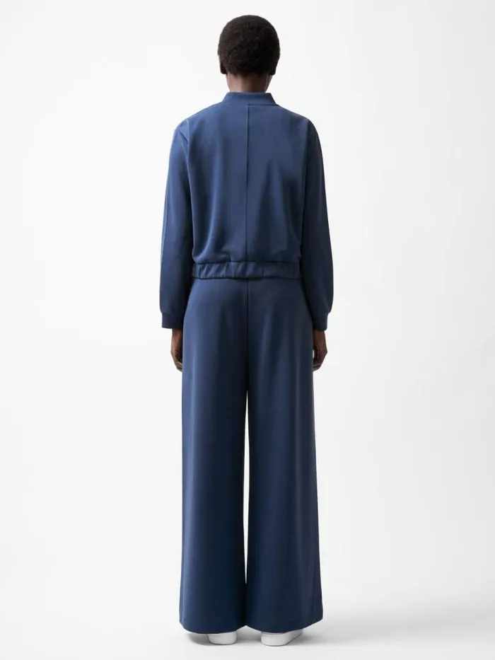 French Connection Wren Zip Through Bomber Jacket Midnight Blue Women Coats and Jackets