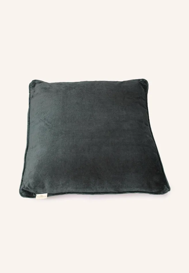 FYNCHHATTON Amani Velvet Pillow With Monochrome Piping Conifer Living Home Accessories