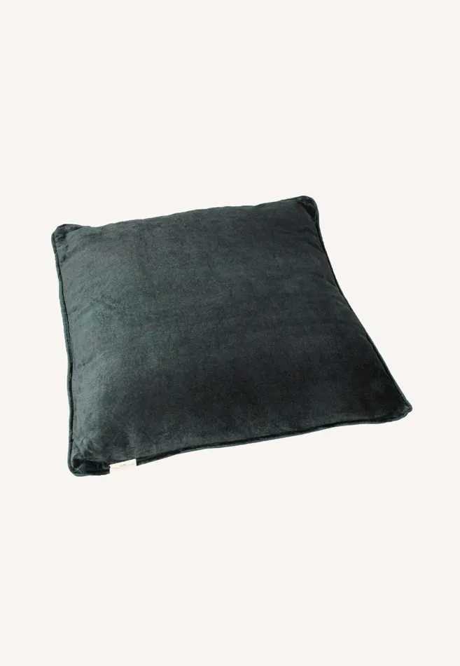 FYNCHHATTON Amani Velvet Pillow With Monochrome Piping Conifer Living Home Accessories