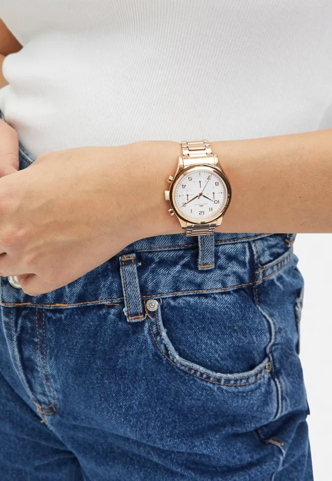 FYNCHHATTON Armand Clock Made Of Stainless Steel Rose Gold Rose Gold Women Watch
