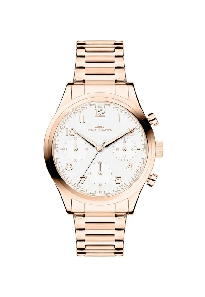 FYNCHHATTON Armand Clock Made Of Stainless Steel Rose Gold Rose Gold Women Watch FYNCHHATTON Armand Clock Made Of Stainless Steel Rose Gold Rose Gold Women Watch