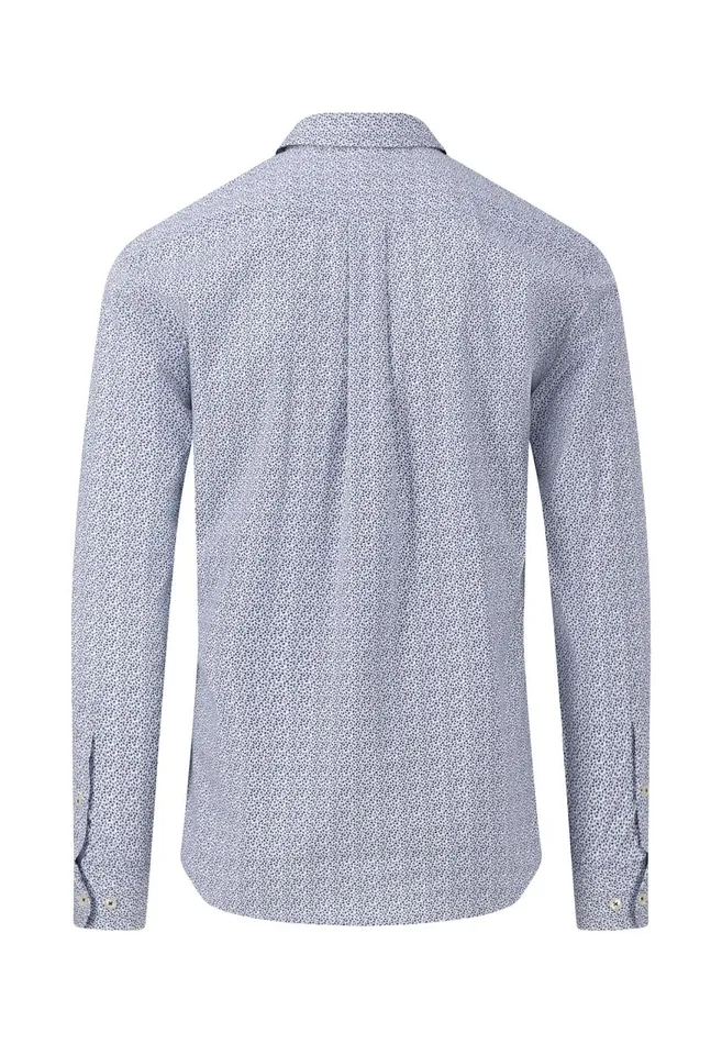 FYNCHHATTON Classic Cotton Shirt With A Kent Collar Nightwhitesummer Breeze Men Sale FYNCHHATTON Classic Cotton Shirt With A Kent Collar Nightwhitesummer Breeze Men Sale