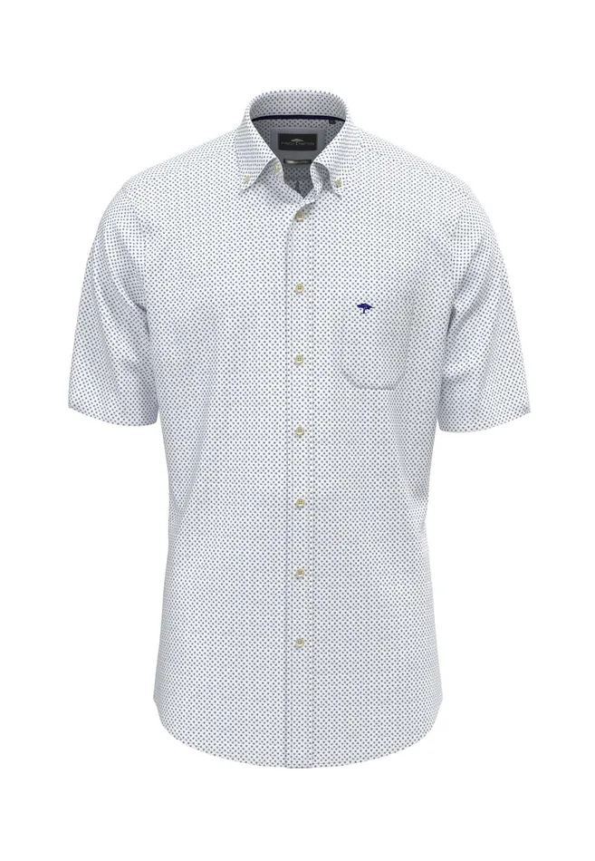 FYNCHHATTON Halbworm Made Of Cotton In A Point Look Summer Breezestrong Bluenavywhite Men Shirts