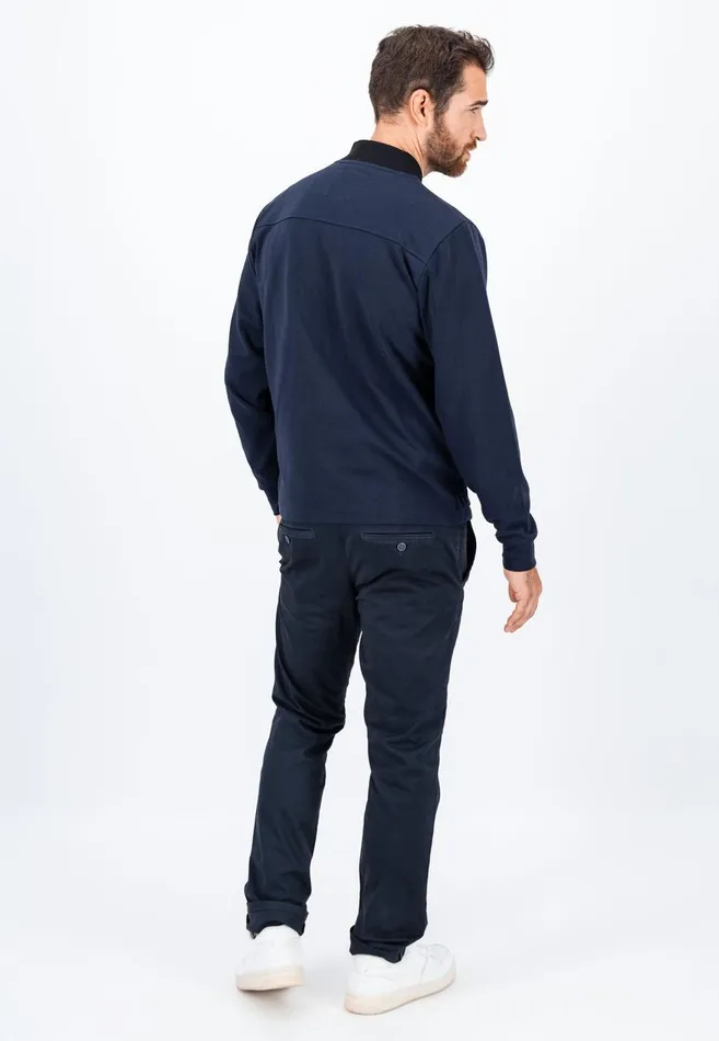 FYNCHHATTON Hybrid Jacket With Button Pockets Navy Men Cardigan