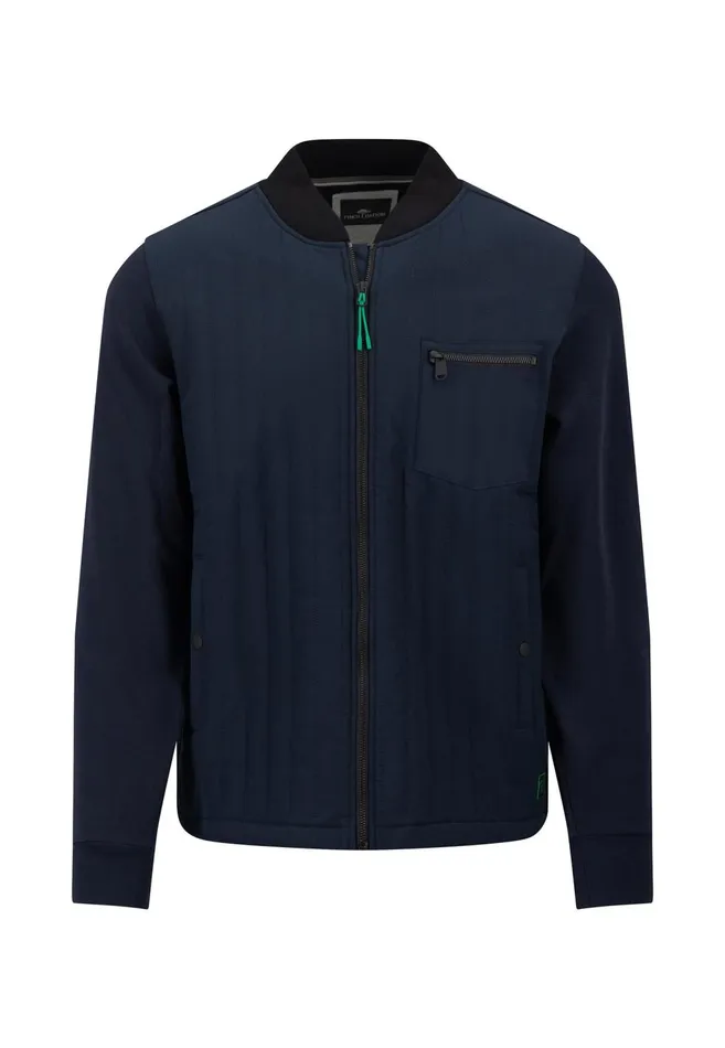 FYNCHHATTON Hybrid Jacket With Button Pockets Navy Men Cardigan