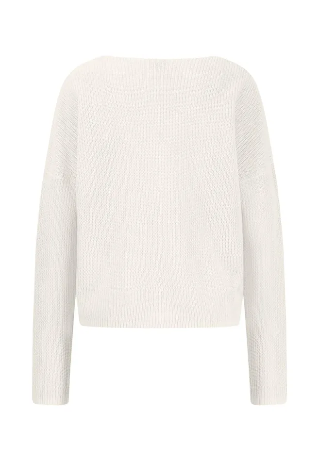 FYNCHHATTON Knitting Sweater Casualfit In Plain Colors Fresh Rosemilksummer Redlight Blue Women Sweater
