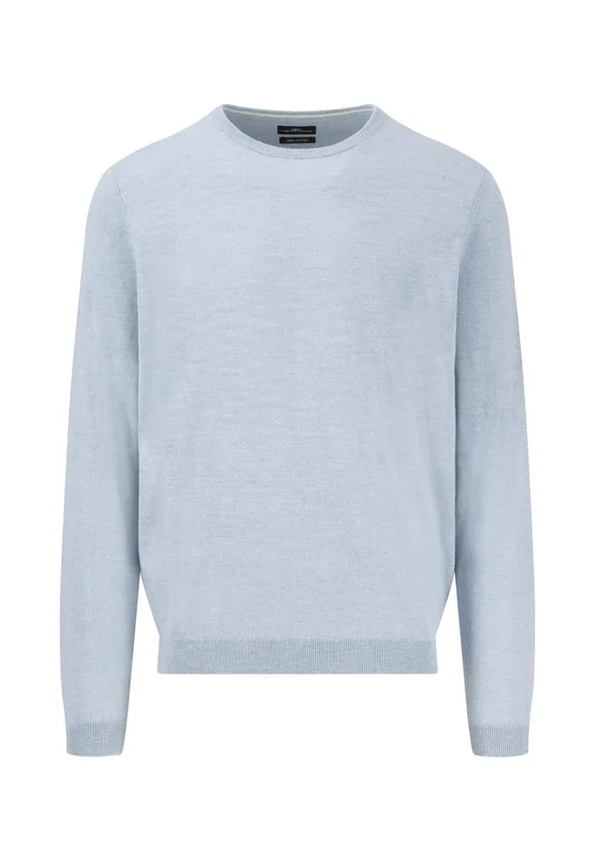 FYNCHHATTON Knitting Sweater Made Of Highquality Cotton Mix Summer Breezenavynew Offwhite Men Sweater