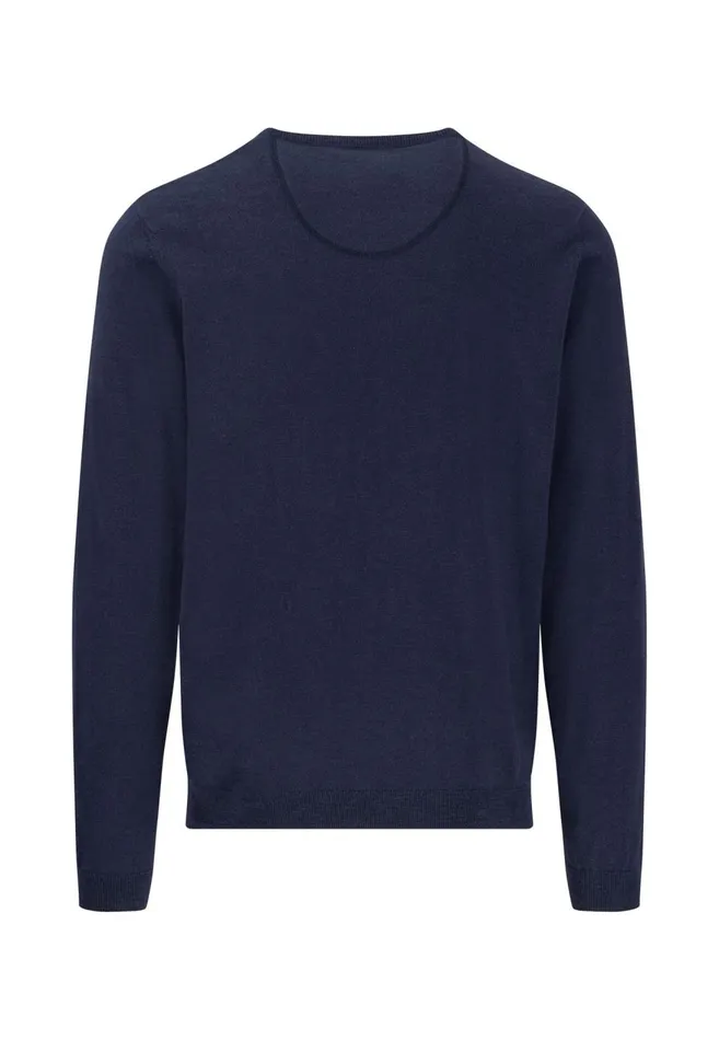 FYNCHHATTON Knitting Sweater Made Of Highquality Cotton Mix Summer Breezenavynew Offwhite Men Sweater