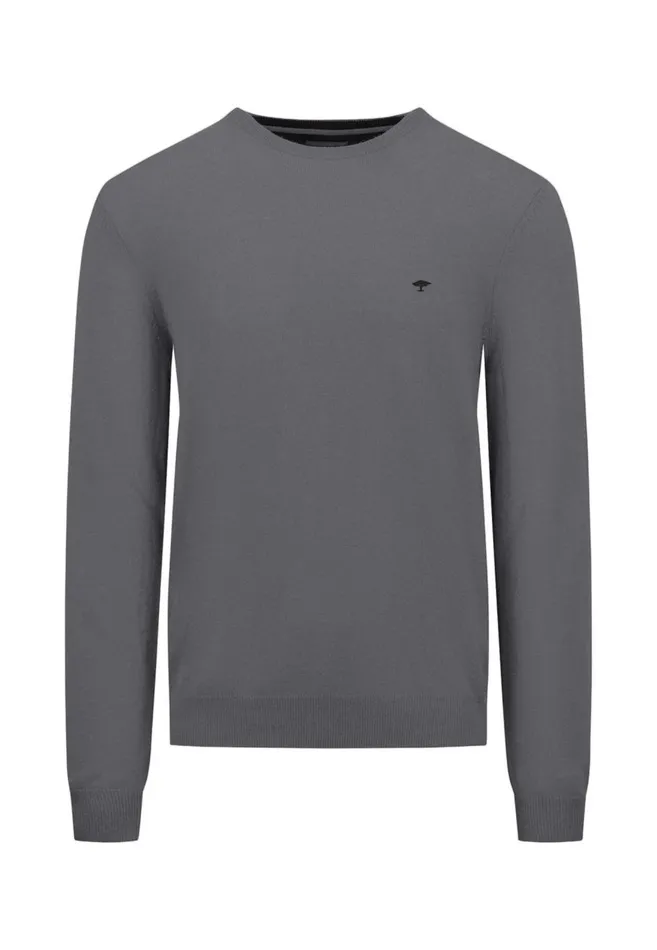 FYNCHHATTON Merinocashmere Sweater With A Round Neckline Cloud Bluenightlight Khakidark Emeraldgrass Greennavy Men Sweater