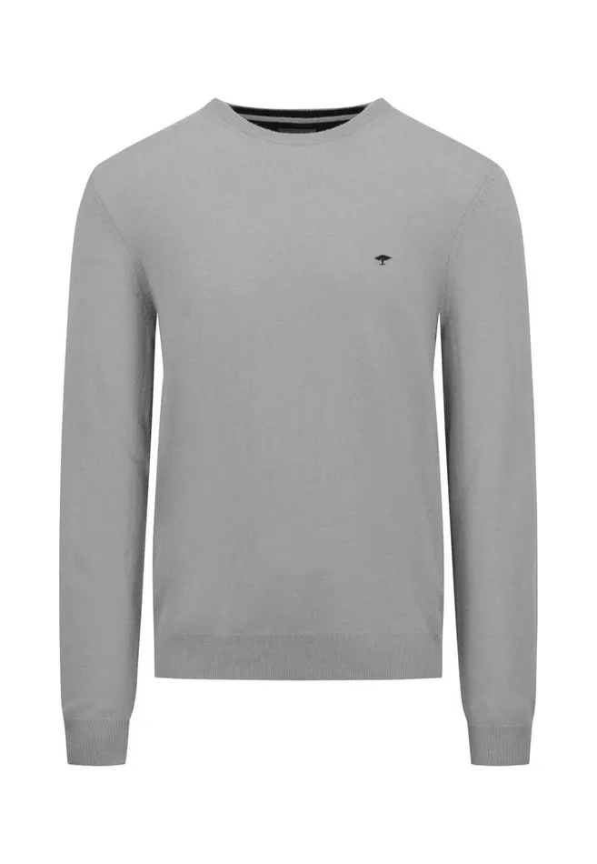 FYNCHHATTON Merinocashmere Sweater With A Round Neckline Cloud Bluenightlight Khakidark Emeraldgrass Greennavy Men Sweater