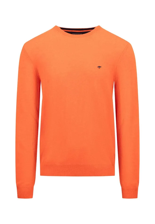 FYNCHHATTON Merinocashmere Sweater With A Round Neckline Cloud Bluenightlight Khakidark Emeraldgrass Greennavy Men Sweater