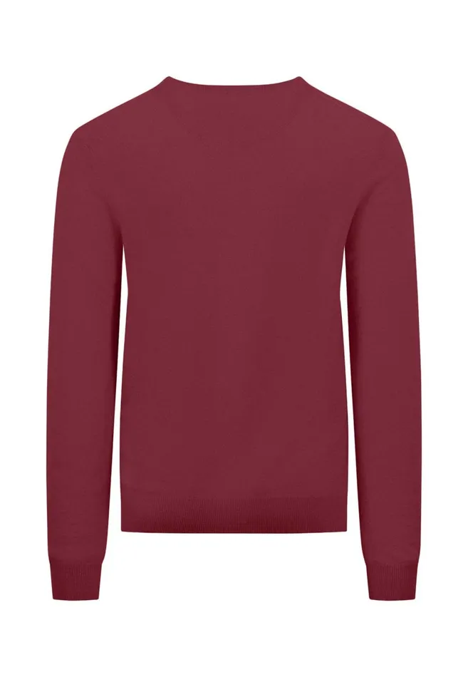 FYNCHHATTON Merinocashmere Sweater With A Round Neckline Cloud Bluenightlight Khakidark Emeraldgrass Greennavy Men Sweater