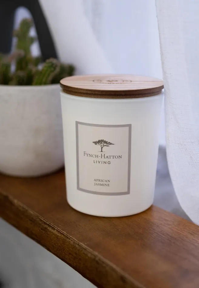 FYNCHHATTON Nyala Fragrance Candle African Jasmine White Living Decoration