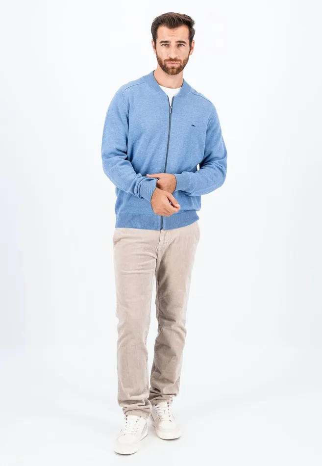 FYNCHHATTON Parting Jacket Made Of 100 Cotton Navyhazelruby Reddark Emeraldcloud Blueblack Men Cardigan
