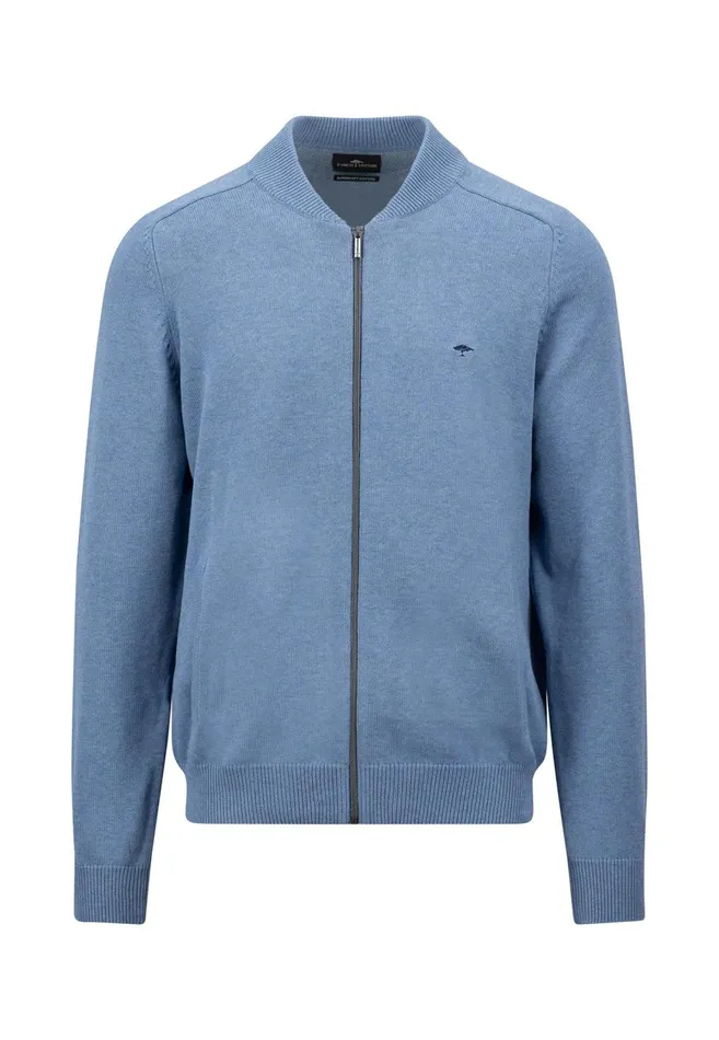 FYNCHHATTON Parting Jacket Made Of 100 Cotton Navyhazelruby Reddark Emeraldcloud Blueblack Men Cardigan