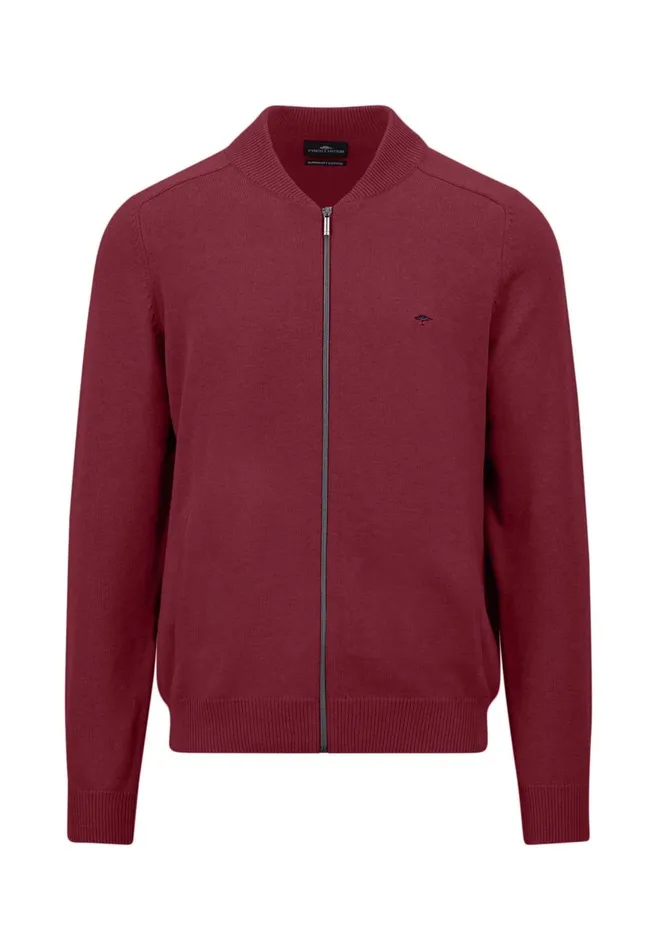 FYNCHHATTON Parting Jacket Made Of 100 Cotton Navyhazelruby Reddark Emeraldcloud Blueblack Men Cardigan