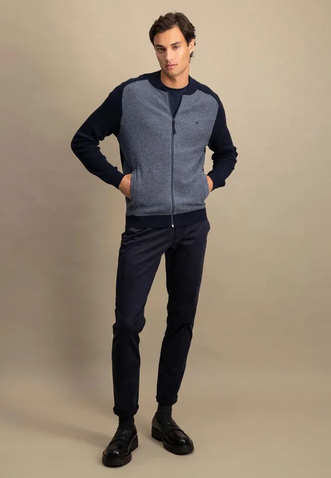 FYNCHHATTON Parting Jacket Made Of Cotton In Twocolor Dark Khakinavy Men Sale