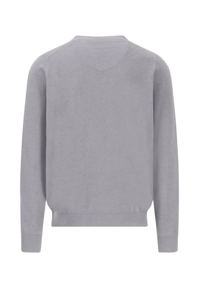 FYNCHHATTON Parting Jacket Made Of Soft Cotton With A Button Closure Silvernavysummer Breeze Men Cardigan