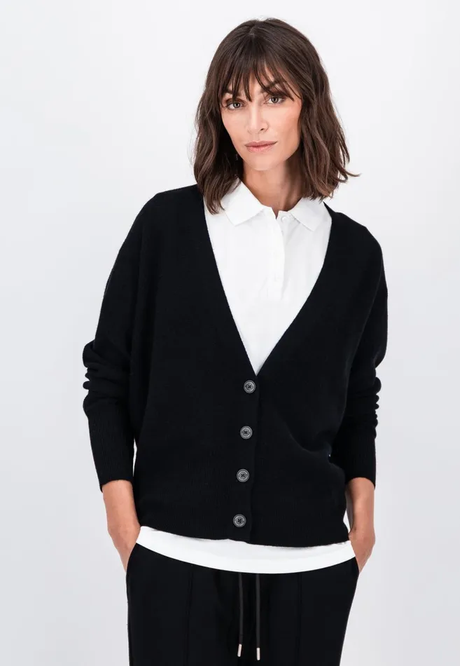FYNCHHATTON Parting Jacket Made Of Wool Mix With Buttons Blackroyal Bluewinter Beige Women Cardigan FYNCHHATTON Parting Jacket Made Of Wool Mix With Buttons Blackroyal Bluewinter Beige Women Cardigan