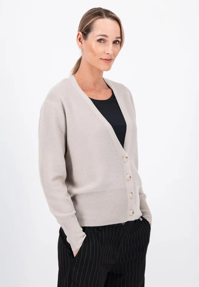FYNCHHATTON Parting Jacket Made Of Wool Mix With Buttons Blackroyal Bluewinter Beige Women Cardigan