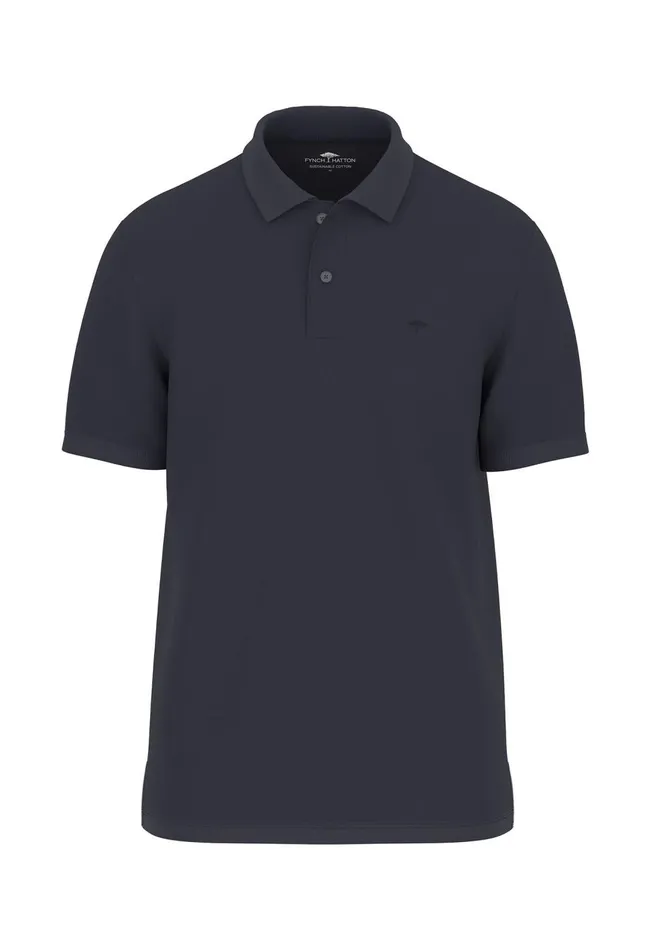 FYNCHHATTON Polo Shirt Made Of Cotton With A Subtle Logodail Navywhiteasphaltblack Men Polo Shirt