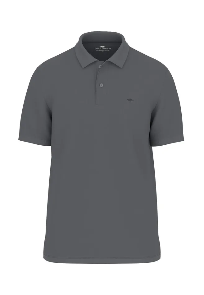 FYNCHHATTON Polo Shirt Made Of Cotton With A Subtle Logodail Navywhiteasphaltblack Men Polo Shirt