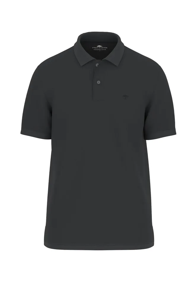 FYNCHHATTON Polo Shirt Made Of Cotton With A Subtle Logodail Navywhiteasphaltblack Men Polo Shirt