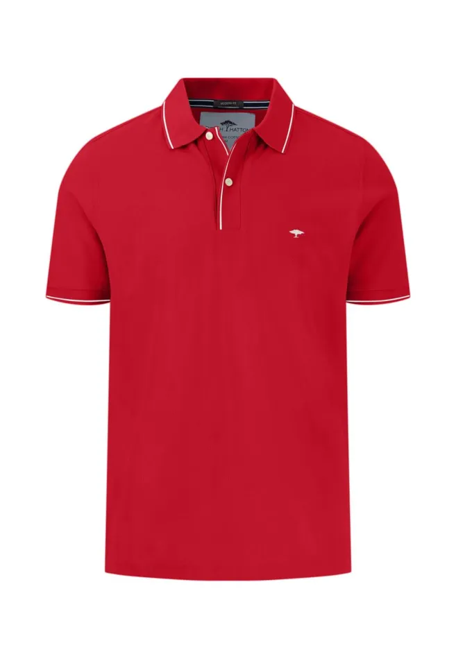 FYNCHHATTON Polo Shirt With Subtle Cantilever Poppy Redpeesummer Breezestrong Bluenavydark Khakiturf Greennew Offwhite Men Polo Shirt